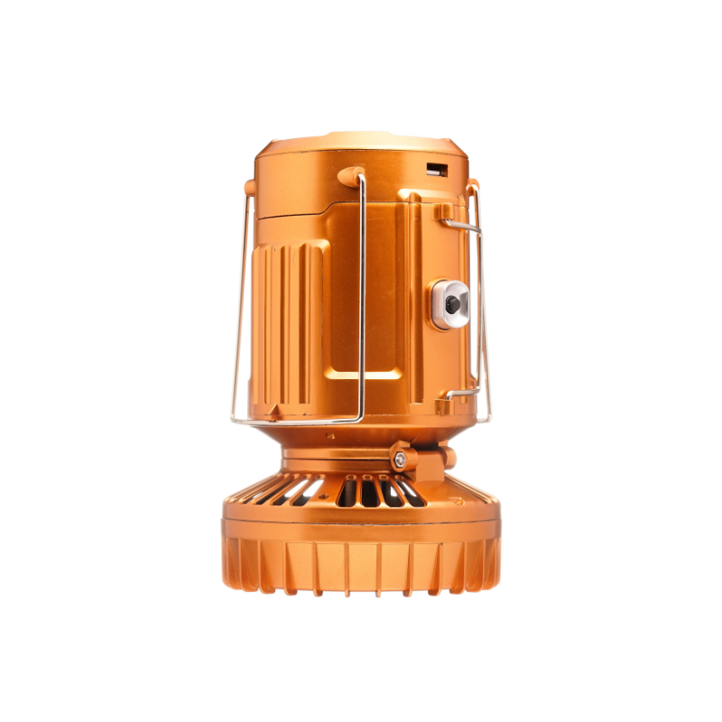 Linterna Solar Recargable con Ventilador y USB